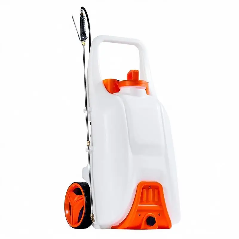 Motorized Tank Atomizer 13.1 Gallons For Lawn Maintenance Garden Irrigation Exterior Cleaning, 0-80 PSI Adjustable Pressure Large Capacity Rolling Trolley 5 Interchangable Nozzles 98ft Reach Hose 6H Runtime Robust Battery System
Motorized Tank Atomizer 13.1 Gallons For Lawn Maintenance Garden Irrigation Exterior Cleaning, 0-80 PSI Adjustable Pressure Large Capacity Rolling Trolley 5 Interchangable Nozzles 98ft Reach Hose 6H Runtime Robust Battery System