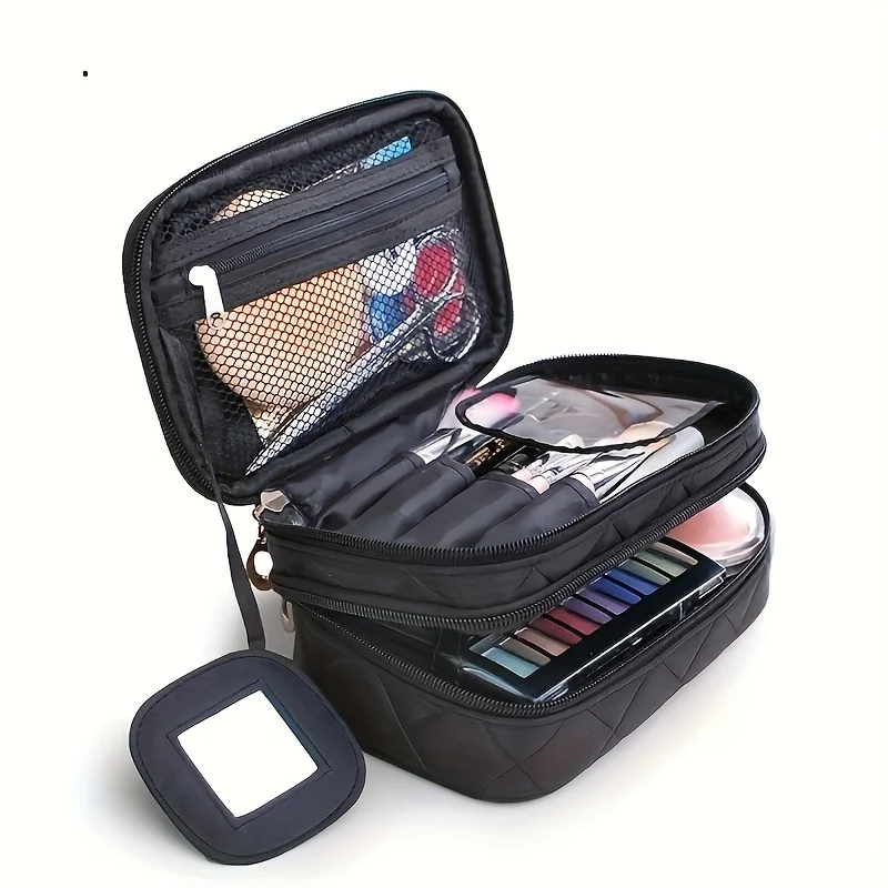 Simple Double-Layer Cosmetic Handbag, Lightweight Travel Bag, Portable Versatile Toiletry Wash Bag
Simple Double-Layer Cosmetic Handbag, Lightweight Travel Bag, Portable Versatile Toiletry Wash Bag