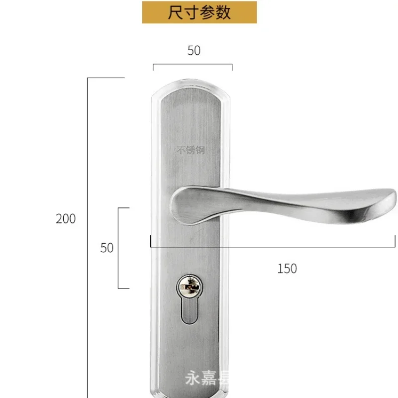 Excellent 304 Stainless Steel Door Lock Silent Solid Wood Door Lock Suitable for Doors with A Thickness of 35-45mm Small 70 Lock
Excellent 304 Stainless Steel Door Lock Silent Solid Wood Door Lock Suitable for Doors with A Thickness of 35-45mm Small 70 Lock