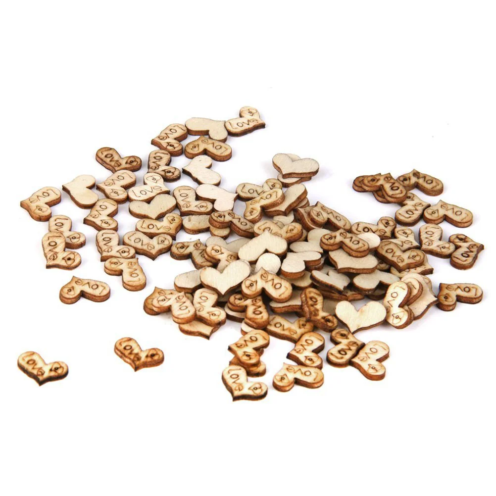 100 Pcs Crafts Wooden Heart Embellishments Scrapbooking Wedding Household Love Shape Buttons Sewing for Decoration Miss
100 Pcs Crafts Wooden Heart Embellishments Scrapbooking Wedding Household Love Shape Buttons Sewing for Decoration Miss