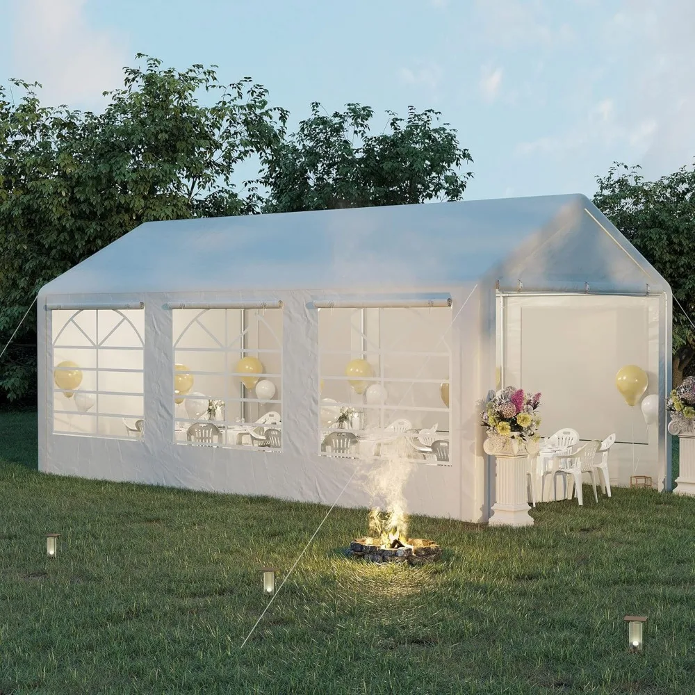 10 x 20 ft Heavy Duty Party Tent Outdoor Gazebo Wedding Tent Event Shelter Carport BBQ with Removable Sidewalls & Windows, Outs 
10 x 20 ft Heavy Duty Party Tent Outdoor Gazebo Wedding Tent Event Shelter Carport BBQ with Removable Sidewalls & Windows, Outs