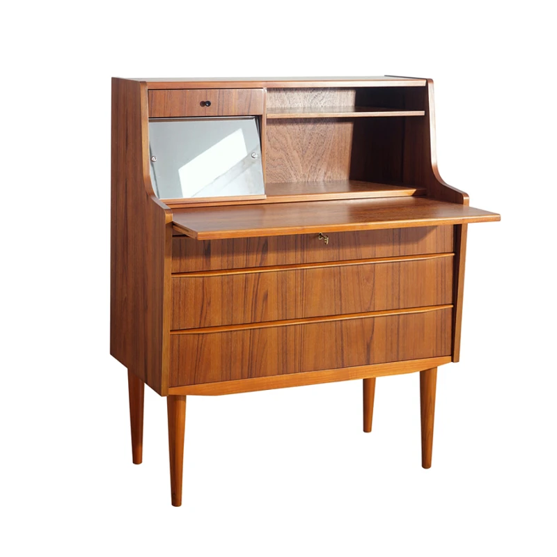 Teak square secretary cabinet, medieval cabinet retro, bedroom makeup table, dresser and chest integrated
Teak square secretary cabinet, medieval cabinet retro, bedroom makeup table, dresser and chest integrated