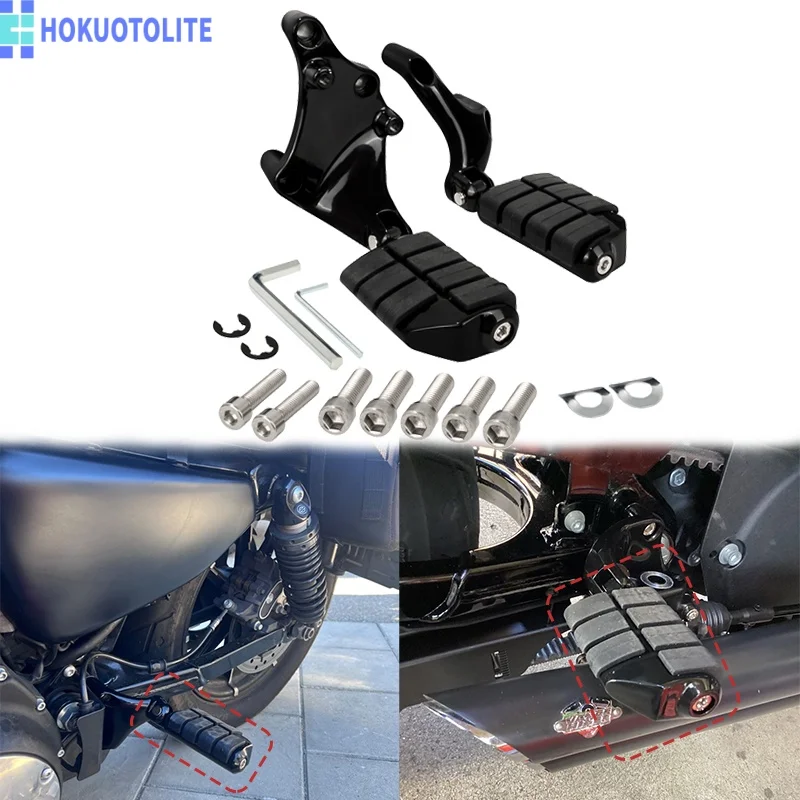 Motorcycle Rear Passenger Footpegs & Mount Support Brackets For Harley Sportster Iron 883 XL1200 SuperLow XL883L 2014-2022
Motorcycle Rear Passenger Footpegs & Mount Support Brackets For Harley Sportster Iron 883 XL1200 SuperLow XL883L 2014-2022