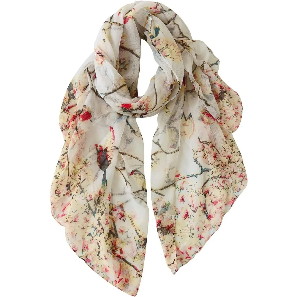Шарфы для женщин. Легкие хлопковые шарфы и накидки с цветочным принтом птиц для зимней шали.
Шарфы для женщин. Легкие хлопковые шарфы и накидки с цветочным принтом птиц для зимней шали.