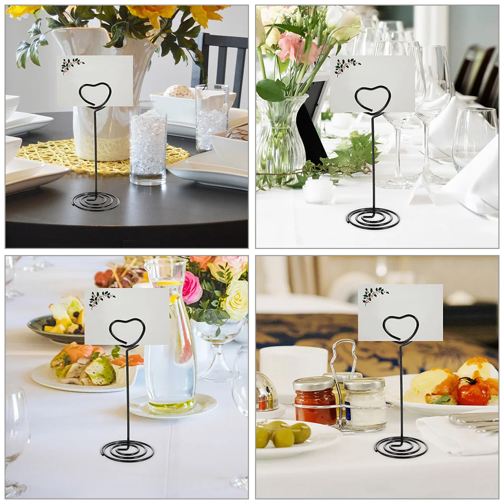 8 Pcs Stands Desktop Card Holder Place Holders for Table Setting Number Picture 
8 Pcs Stands Desktop Card Holder Place Holders for Table Setting Number Picture