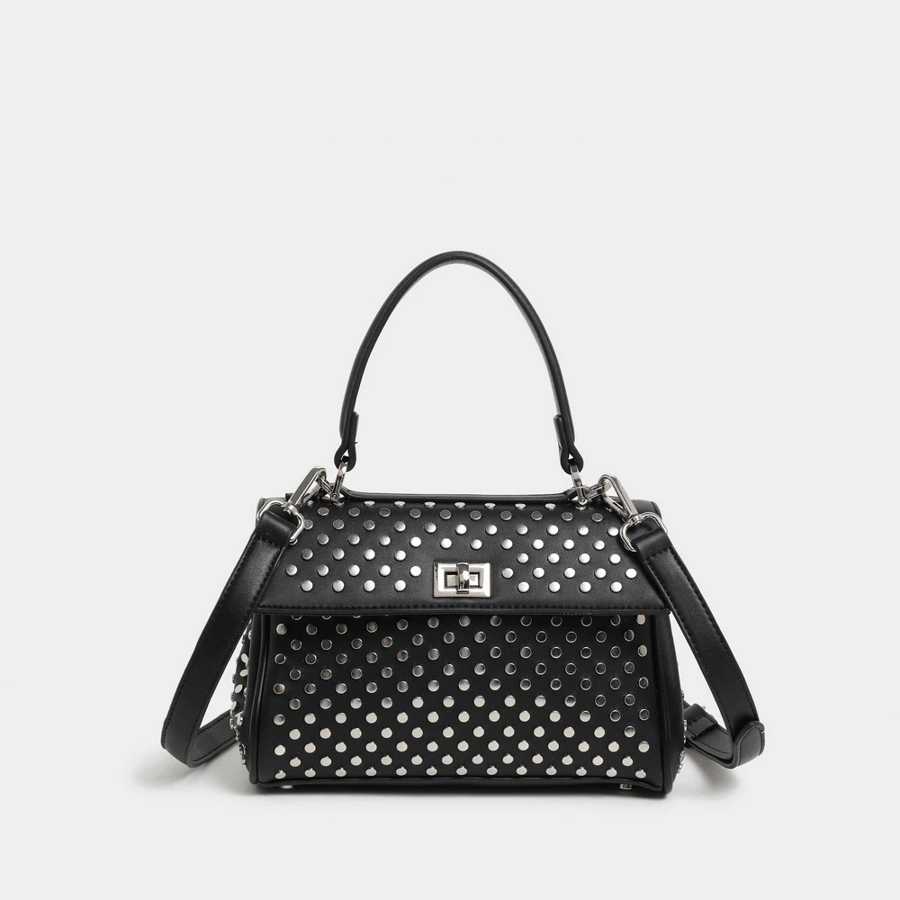 2025 New Rivet Handbag Hot-selling Fashion Punk Style One-shoulder Slanted Personalized Women's Bag Pu Material Black
2025 New Rivet Handbag Hot-selling Fashion Punk Style One-shoulder Slanted Personalized Women's Bag Pu Material Black