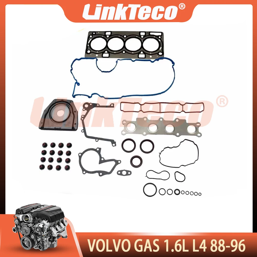 Engine Parts Full Head Gasket Set Fit 1.6L L4 GAS B16F For 88-96 Volvo V40 S40 440 445 460 464
Engine Parts Full Head Gasket Set Fit 1.6L L4 GAS B16F For 88-96 Volvo V40 S40 440 445 460 464