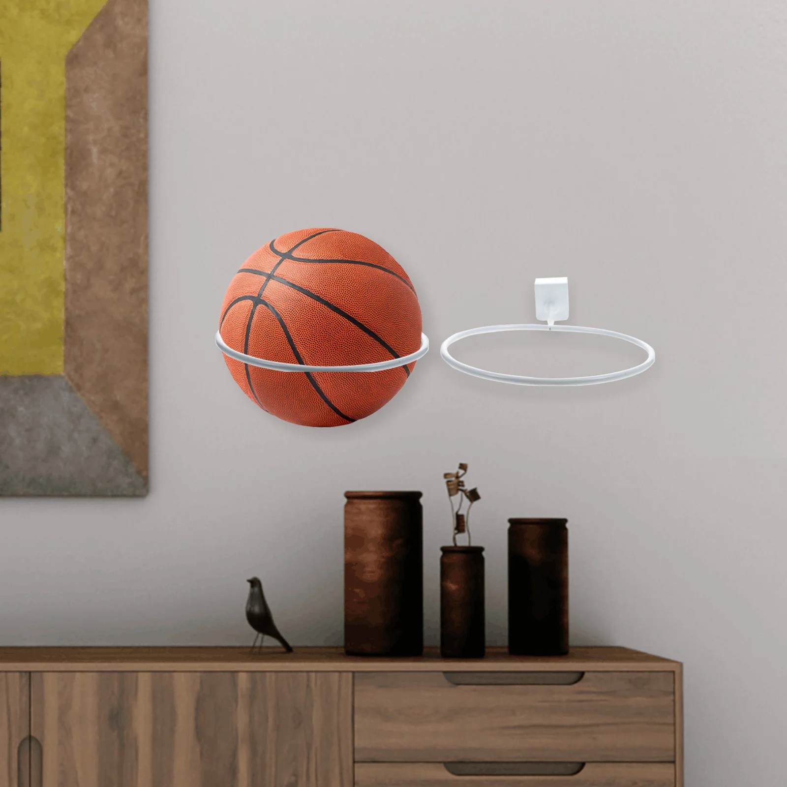 2Pcs Basketball Showing Rack Premium Iron Construction with Strong Load-Bearing Capacity for Indoor Outdoor Ball Display
2Pcs Basketball Showing Rack Premium Iron Construction with Strong Load-Bearing Capacity for Indoor Outdoor Ball Display