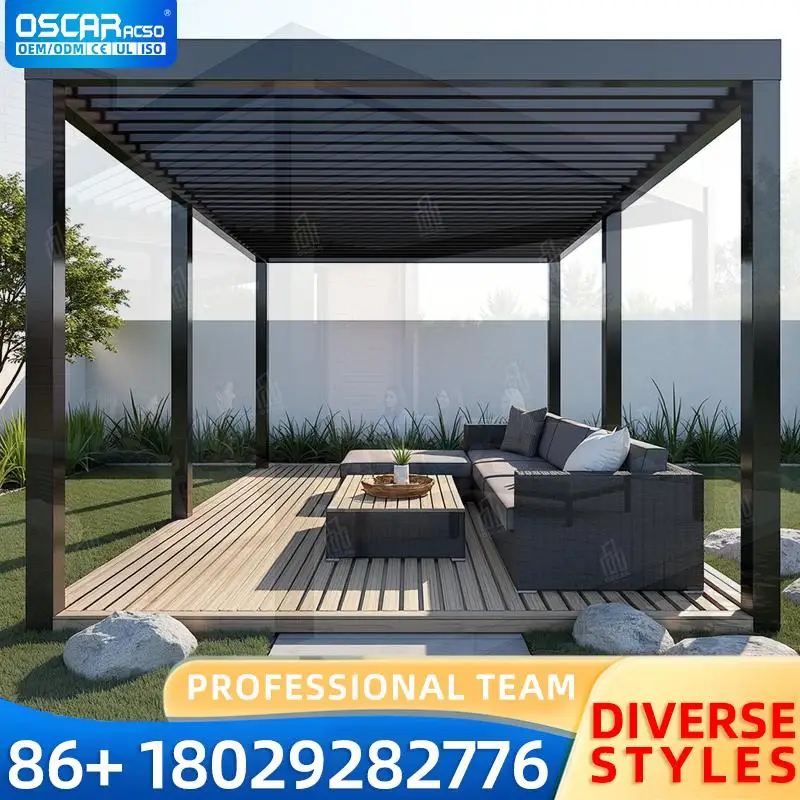 Outdoor Living Solution Elegant Durable Automated Roof Adjustment Aluminum Louvered Shade Structure For Garden Patio Backyard pe
Outdoor Living Solution Elegant Durable Automated Roof Adjustment Aluminum Louvered Shade Structure For Garden Patio Backyard pe
