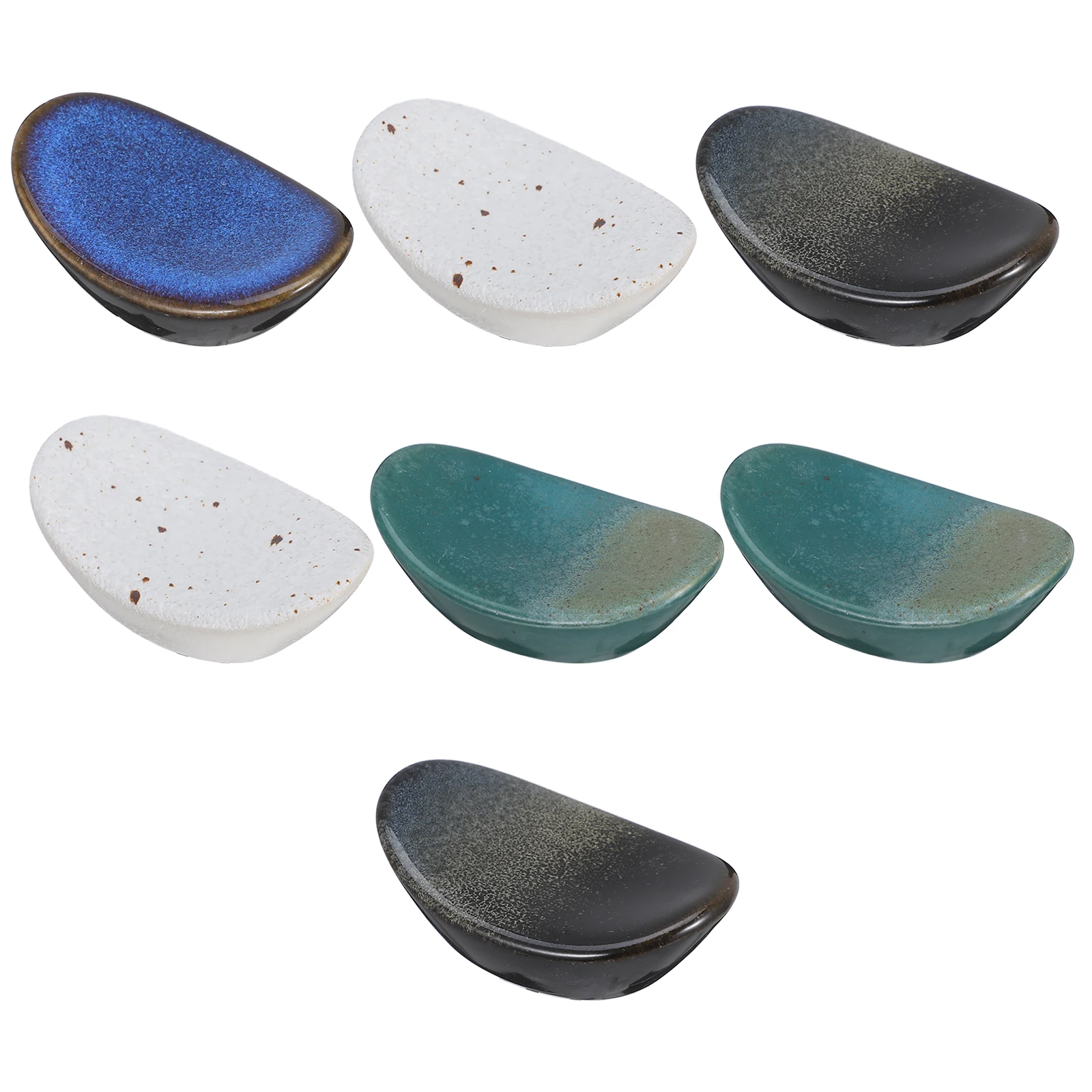 7pcs Ceramic Chopstick Holder Japanese Style Chopsticks Rest Spoon Fork Rack Home Tableware Stand Dust Resistant Compact
7pcs Ceramic Chopstick Holder Japanese Style Chopsticks Rest Spoon Fork Rack Home Tableware Stand Dust Resistant Compact