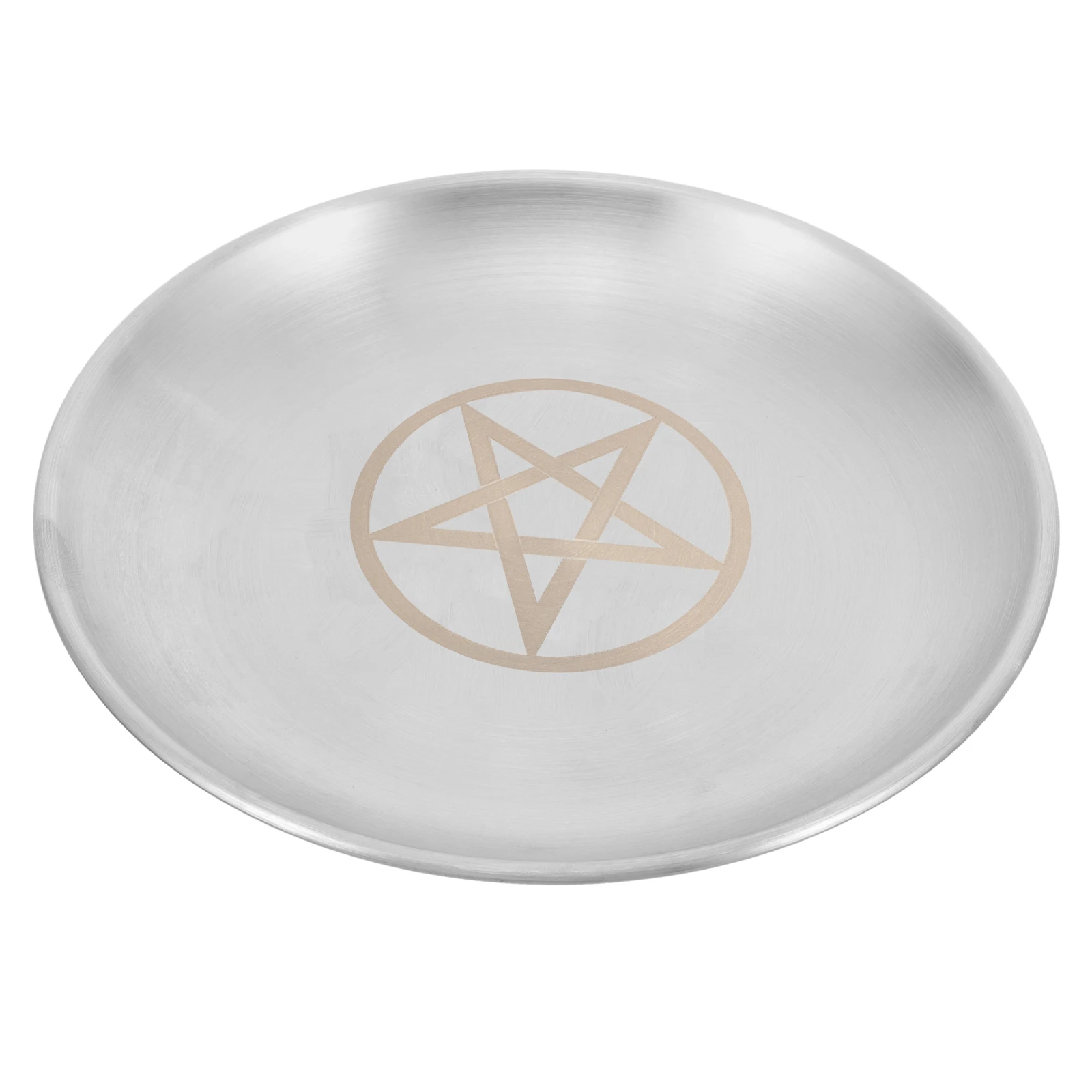 Pentacle Gold Plate Offering Dish Holder Decorative Tray Pentagram Pattern Stylish Elegant Religious Ceremonies Family
Pentacle Gold Plate Offering Dish Holder Decorative Tray Pentagram Pattern Stylish Elegant Religious Ceremonies Family