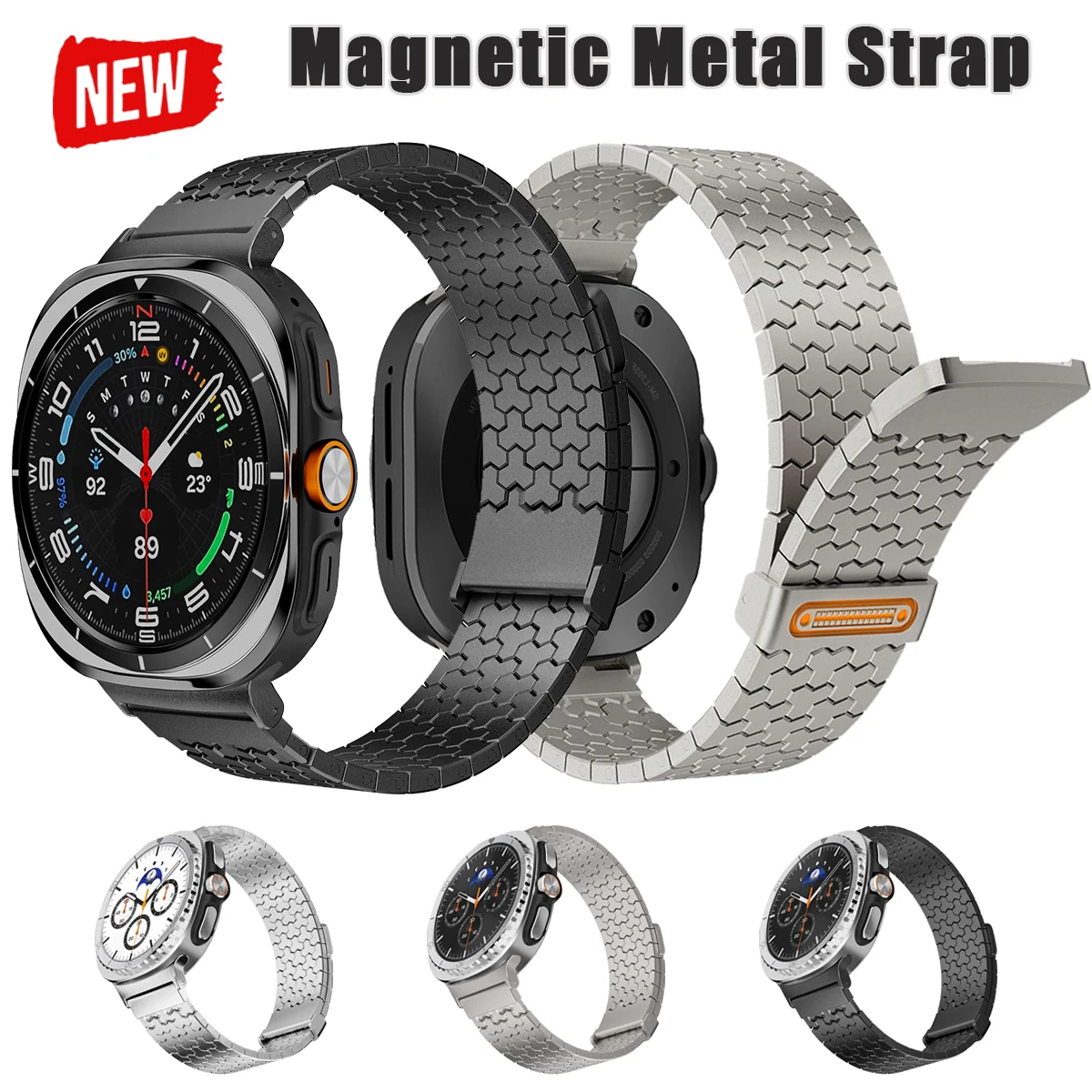 Magnetic Stainless Steel Strap for Samsung Galaxy Watch Ultra 47mm Metal Bracelet for Galaxy Watch8 40mm 44mm 8Classic 46mm Band
Magnetic Stainless Steel Strap for Samsung Galaxy Watch Ultra 47mm Metal Bracelet for Galaxy Watch8 40mm 44mm 8Classic 46mm Band
