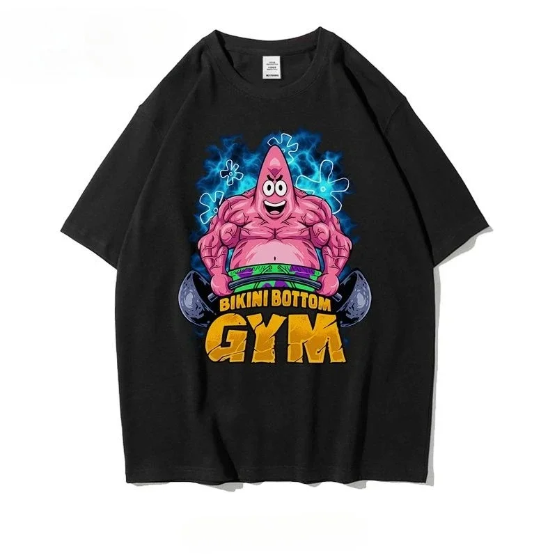SpongeBob Patrick Star Muscle Gym Printed Short Sleeve Loose Women's T-Shirt Summer Cotton Two-Dimensional Top Tide Y2K Top
SpongeBob Patrick Star Muscle Gym Printed Short Sleeve Loose Women's T-Shirt Summer Cotton Two-Dimensional Top Tide Y2K Top