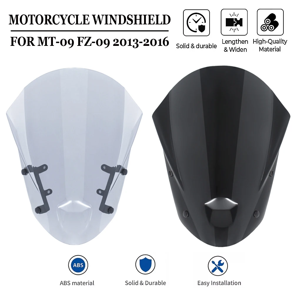 Windshield Windscreen For Yamaha MT09 FZ09 MT-09 FZ-09 MT FZ 09 2013 2014 2015 2016 Motorcycle ABS Wind Deflectors With Bracket
Windshield Windscreen For Yamaha MT09 FZ09 MT-09 FZ-09 MT FZ 09 2013 2014 2015 2016 Motorcycle ABS Wind Deflectors With Bracket