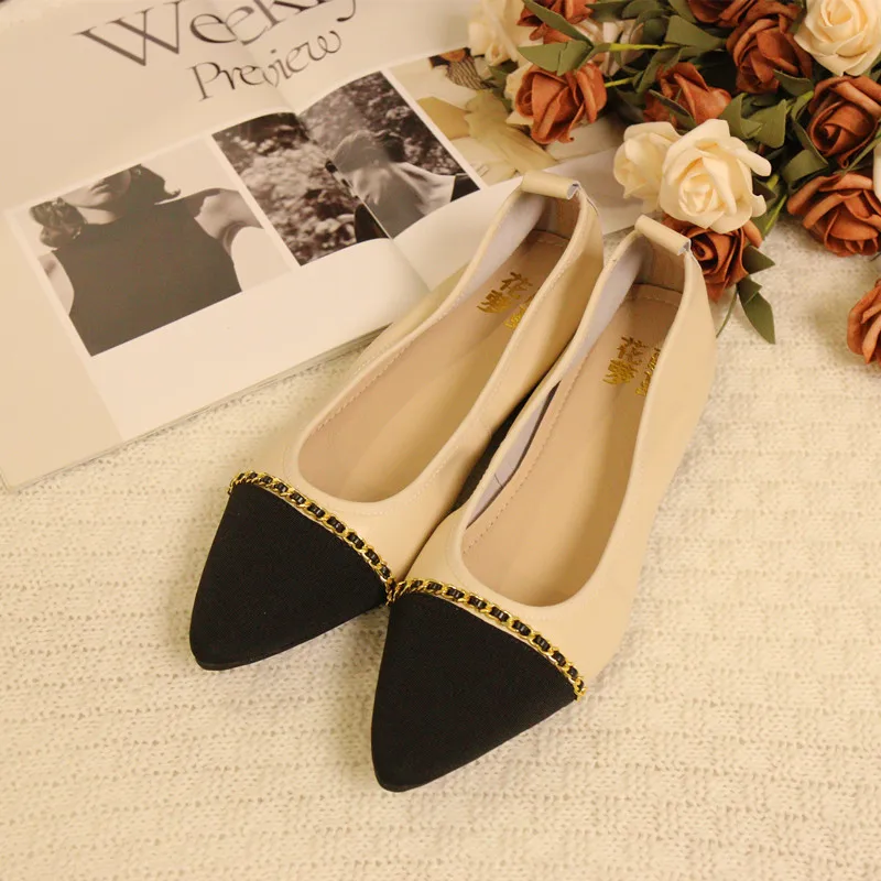 Leather Women's Flat Heel Shoes Slip-On Elastic Mouth Cowhide Natural Color Spring Fashion Single Shoes Pointed Toe Low Heel
Leather Women's Flat Heel Shoes Slip-On Elastic Mouth Cowhide Natural Color Spring Fashion Single Shoes Pointed Toe Low Heel