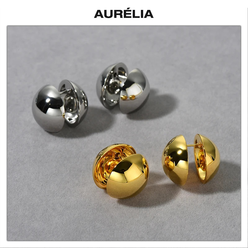 Europe Classics Gold Silver Smooth Big Round Ball Earrings Woman Fashion Party Jewelry
Europe Classics Gold Silver Smooth Big Round Ball Earrings Woman Fashion Party Jewelry