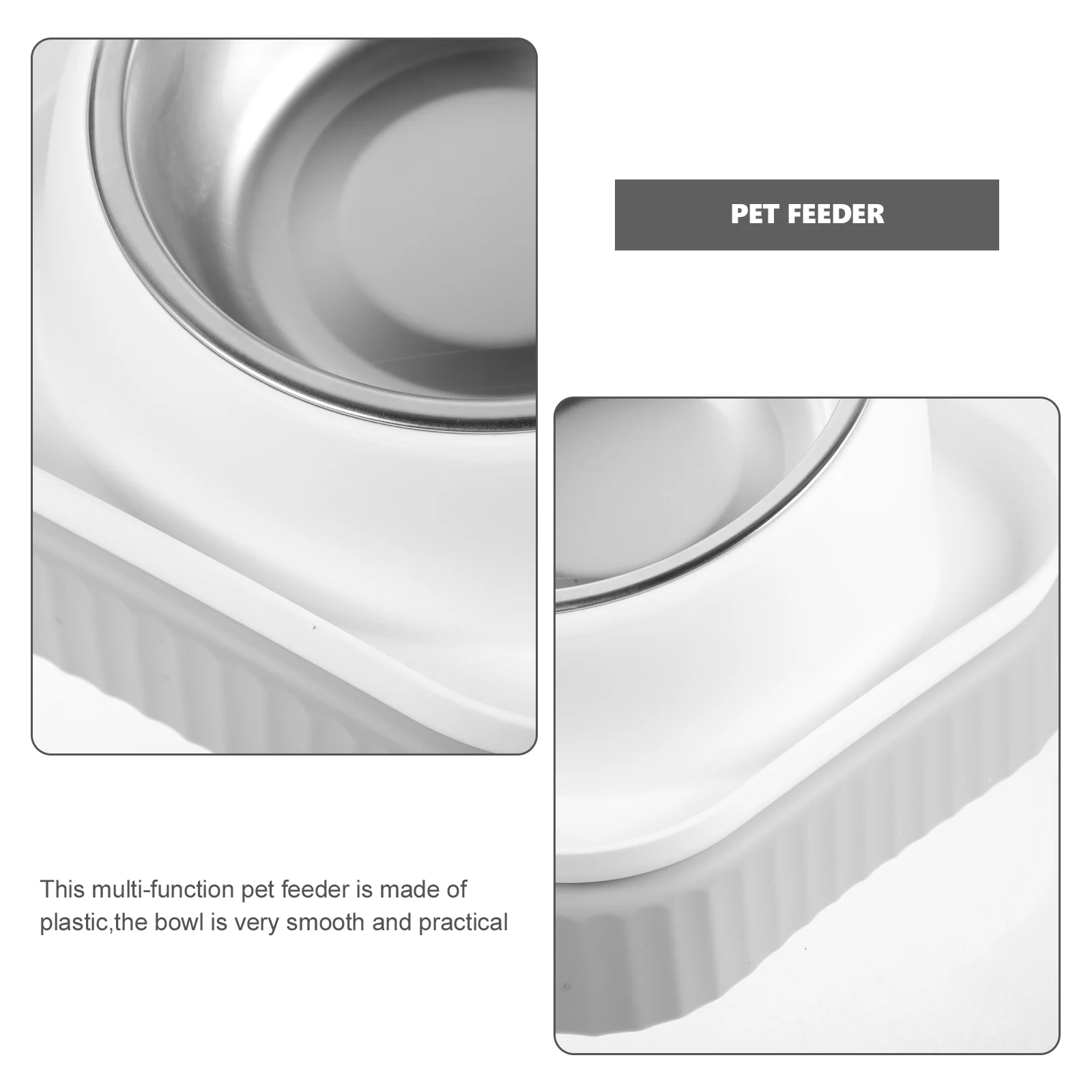 Double Cat Bowls Feeding Set Non Slip Cervical Protection Durable Plastic Cats Dogs Water Food Dispenser Bowl Pet
Double Cat Bowls Feeding Set Non Slip Cervical Protection Durable Plastic Cats Dogs Water Food Dispenser Bowl Pet
