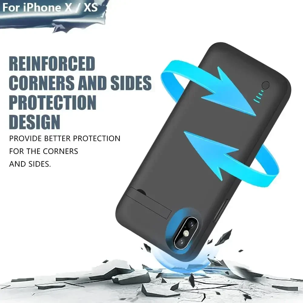 10000Mah Battery Charger Case for iPhone X XR Xs Max Charging Cover Battery Portable Power Bank for iPhone Xs Max Power Case
10000Mah Battery Charger Case for iPhone X XR Xs Max Charging Cover Battery Portable Power Bank for iPhone Xs Max Power Case
