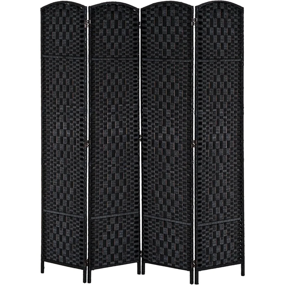 4 Panels Folding Privacy Screen 6FT Tall Portable Wicker Weave Partition Wall Divider Black, Screens & Room Dividers
4 Panels Folding Privacy Screen 6FT Tall Portable Wicker Weave Partition Wall Divider Black, Screens & Room Dividers
