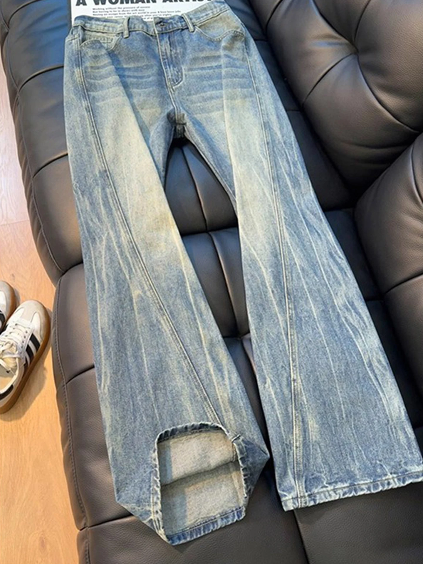 Мужские зимние джинсы Cleanfit прямого кроя с изогнутым дизайном, из смесового хлопка и полиэстера, износостойкие, в стиле High Street
Мужские зимние джинсы Cleanfit прямого кроя с изогнутым дизайном, из смесового хлопка и полиэстера, износостойкие, в стиле High Street