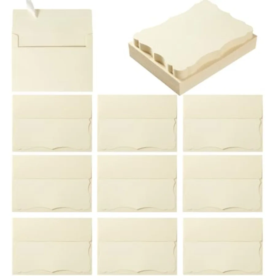 100 Pack A7 Envelopes with Colorful Blank 5 x 7 Cards Self-Adhesive Business Envelopes Invitations Cards Envelopes Cream, A7
100 Pack A7 Envelopes with Colorful Blank 5 x 7 Cards Self-Adhesive Business Envelopes Invitations Cards Envelopes Cream, A7