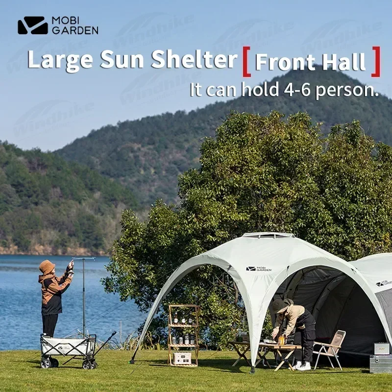 MOBI GARDEN Outdoor Camping Front Hall Tent Pavilion Canopy Portable Courtyard Picnic Sunshade Shelter Waterproof Large Space
MOBI GARDEN Outdoor Camping Front Hall Tent Pavilion Canopy Portable Courtyard Picnic Sunshade Shelter Waterproof Large Space