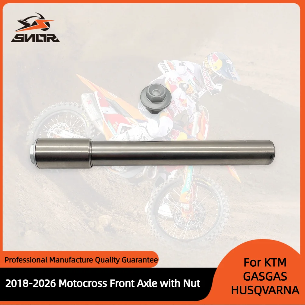 Передняя ось SNOR для мотокросса с гайкой для KTM SX85 Freeride 250F HUSQVARNA TC85 GASGAS MC85 2018-2026 шпиндель колеса мотоцикла
Передняя ось SNOR для мотокросса с гайкой для KTM SX85 Freeride 250F HUSQVARNA TC85 GASGAS MC85 2018-2026 шпиндель колеса мотоцикла