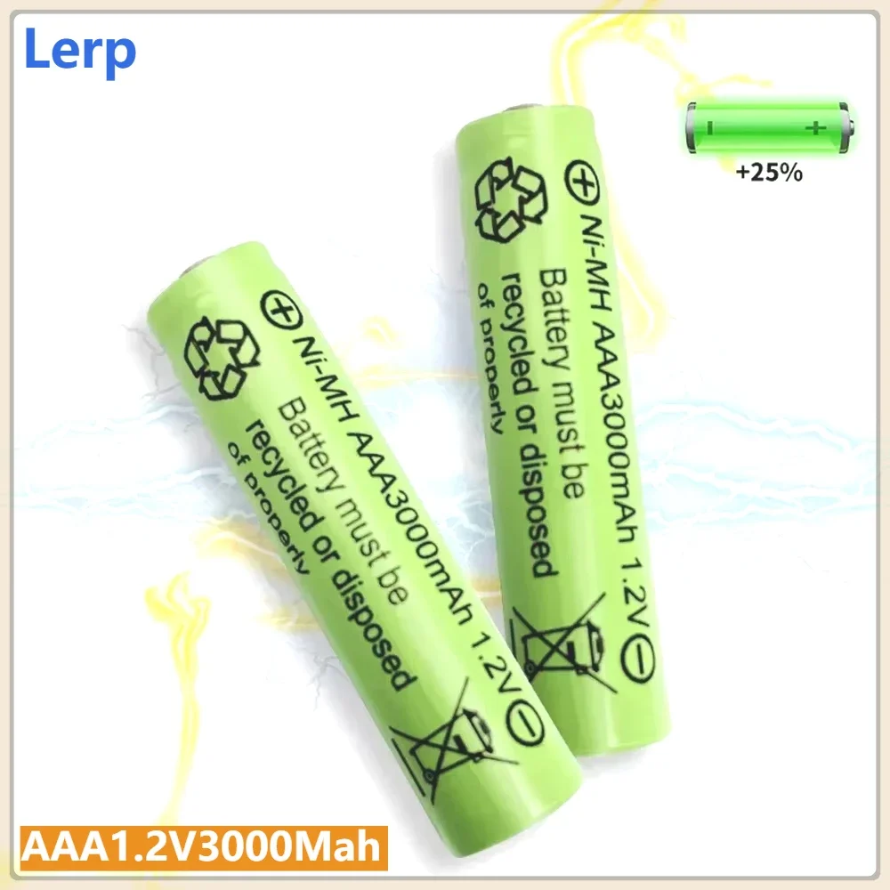 Rechargeable nickel hydrogen battery, AAA 1.2V3000mAh ., Suitable for MP3 players, toys, remote controls, calculators
Rechargeable nickel hydrogen battery, AAA 1.2V3000mAh ., Suitable for MP3 players, toys, remote controls, calculators