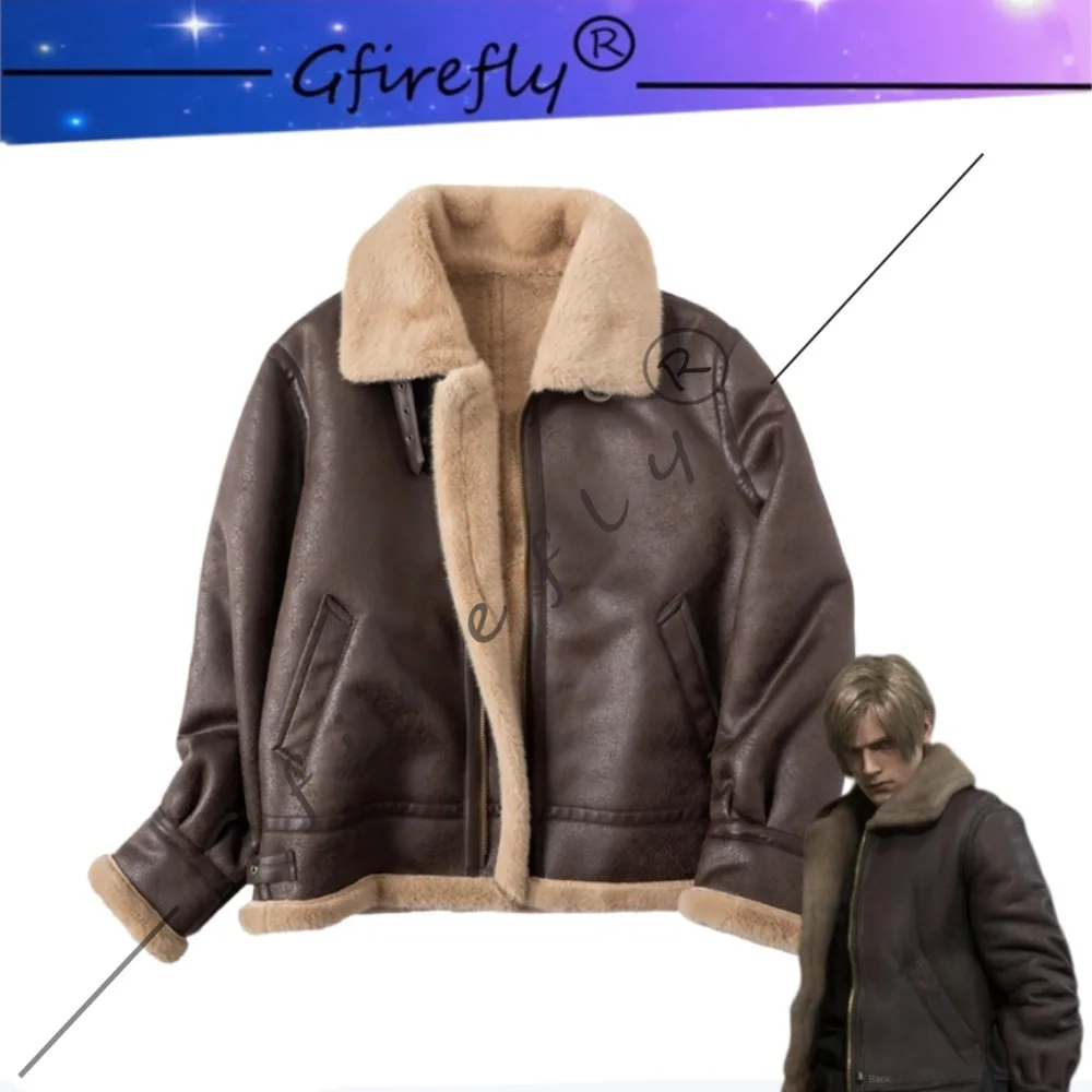 Resident Evil 4 Leon Same Style Cosplay Costume High Quality Brown Fur Collar Jacket Unisex Halloween Carnival Party Stage Wear
Resident Evil 4 Leon Same Style Cosplay Costume High Quality Brown Fur Collar Jacket Unisex Halloween Carnival Party Stage Wear