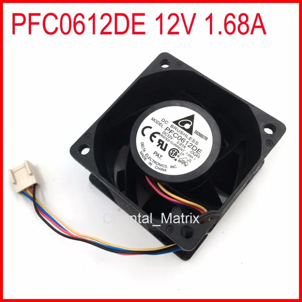 Free Shipping PFC0612DE 12V 1.68A 6cm 6038 4Wires 4Pins Computer Cooler Cooling Fan
Free Shipping PFC0612DE 12V 1.68A 6cm 6038 4Wires 4Pins Computer Cooler Cooling Fan