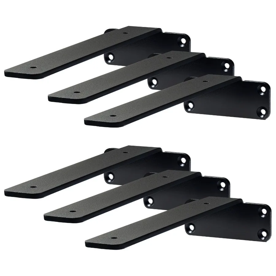 Shelf Bracket 10'L x 4'W x 1.6'H 6 Pcs Heavy Duty Floating Shelf Brackets Brackets for Shelves 5mm Thick Matte Black L Shelf B
Shelf Bracket 10'L x 4'W x 1.6'H 6 Pcs Heavy Duty Floating Shelf Brackets Brackets for Shelves 5mm Thick Matte Black L Shelf B