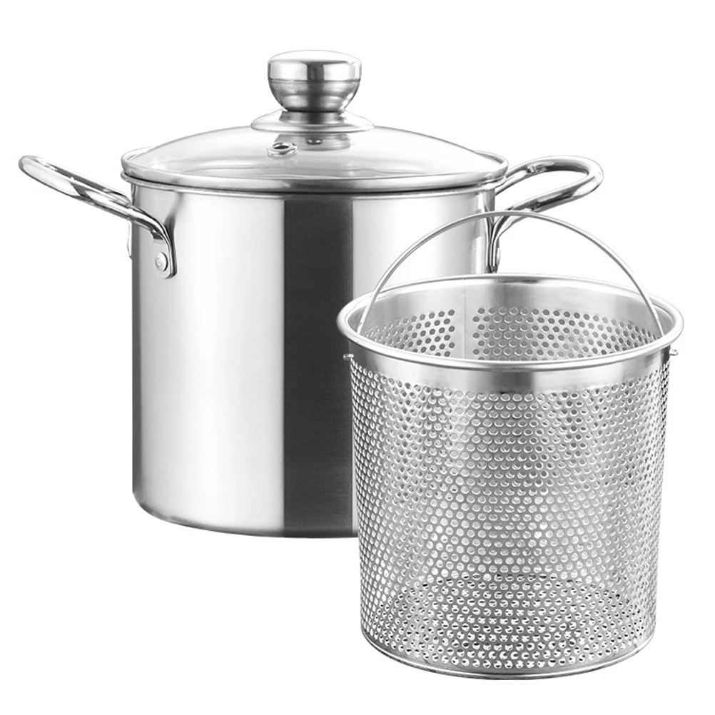 1 set Stainless Steel Pot Deep Fryer Basket Strainer Net Mini Household Kitchen Pot With Fry Basket Supplies 304
1 set Stainless Steel Pot Deep Fryer Basket Strainer Net Mini Household Kitchen Pot With Fry Basket Supplies 304