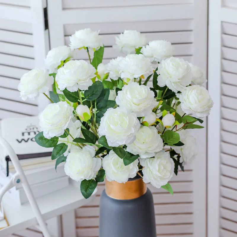 1pcs 3 Heads Fake Peony Vases for Home Decoration Accessories Wedding Decorative Flowers Scrapbooking Garden Household Products
1pcs 3 Heads Fake Peony Vases for Home Decoration Accessories Wedding Decorative Flowers Scrapbooking Garden Household Products