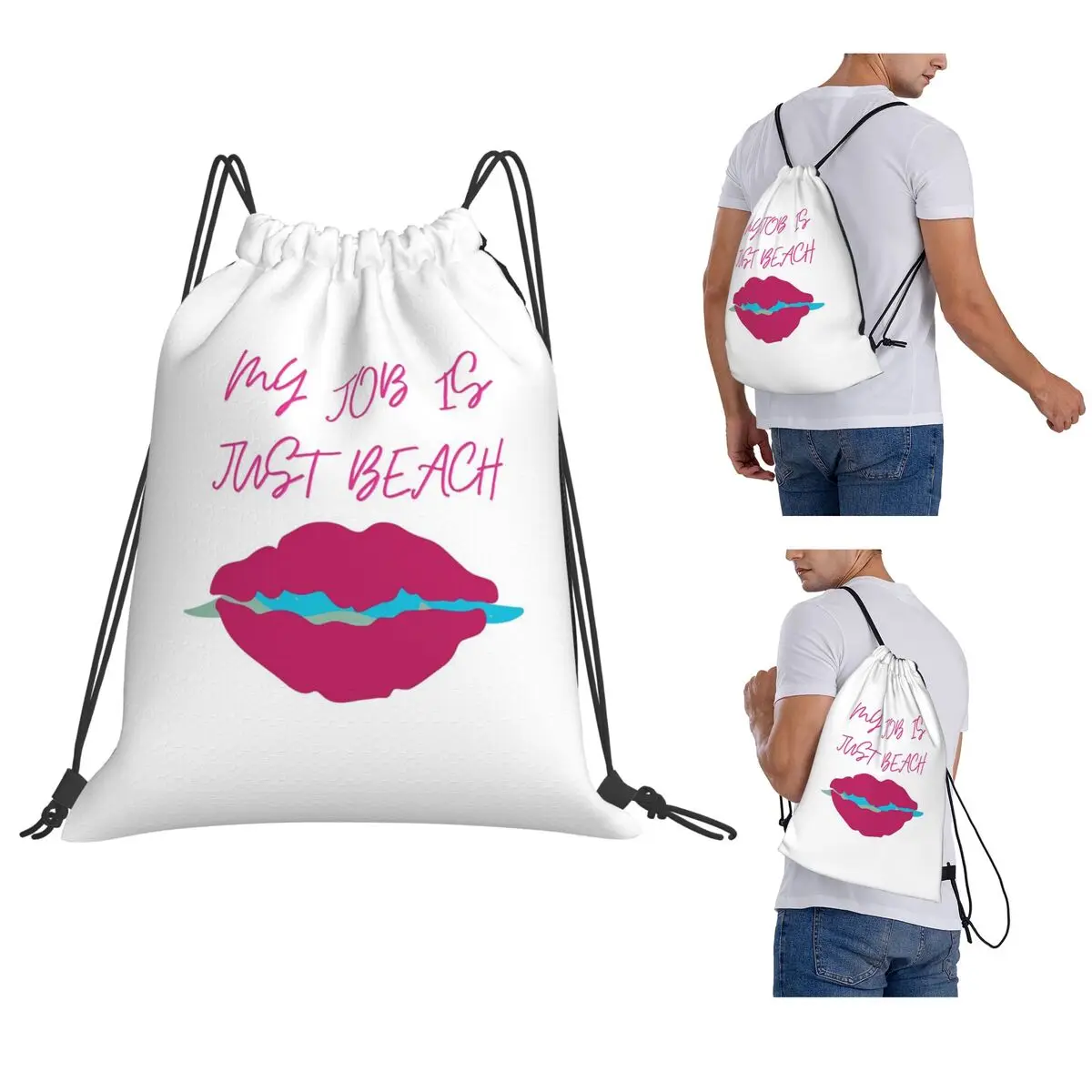 I Am Kenough Backpacks Portable Drawstring Bags Sports Bag Book Bags for Travel School
I Am Kenough Backpacks Portable Drawstring Bags Sports Bag Book Bags for Travel School