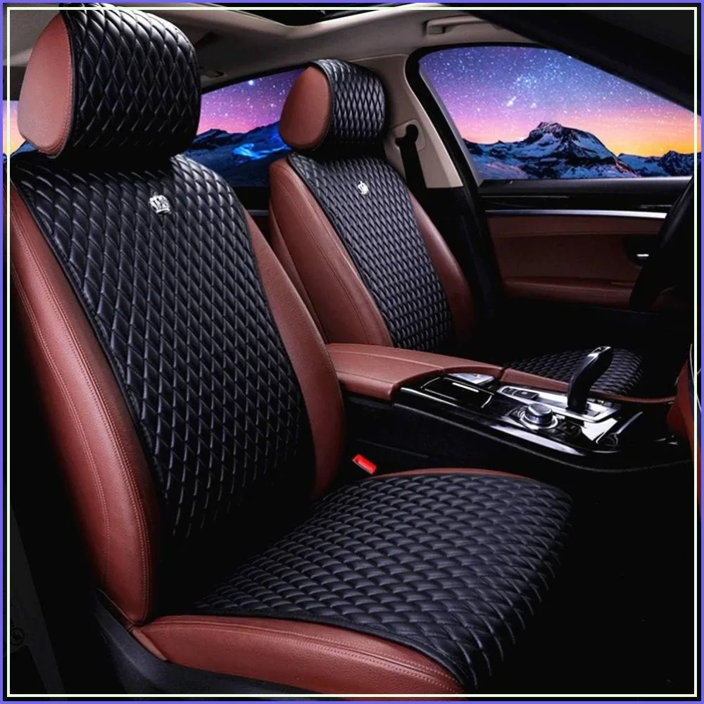 Premium Leather Car Seat Covers Universal Fit for Cars Trucks SUVs 2/3 Covered Crown Black
Premium Leather Car Seat Covers Universal Fit for Cars Trucks SUVs 2/3 Covered Crown Black