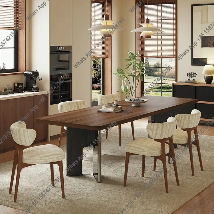 N67 Italian minimalist small apartment dining table household living room modern simple solid wood grain rock slab dining table
N67 Italian minimalist small apartment dining table household living room modern simple solid wood grain rock slab dining table