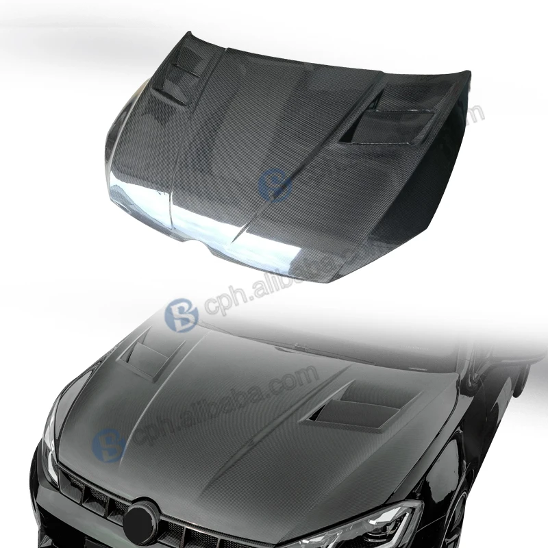 Customized Front Replacement Black Wet Forged Carbon Fiber Hood For VW Golf 7
Customized Front Replacement Black Wet Forged Carbon Fiber Hood For VW Golf 7