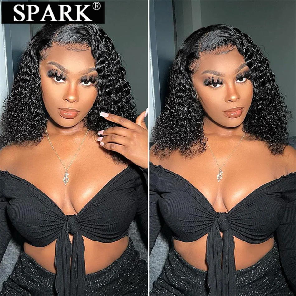 Short Curly Bob Brazilian Human Hair Side&Middle Part Lace Front Wigs 13X4 Lace Frontal 4x4 Kinky Curly Wave Wig 180 Density
Short Curly Bob Brazilian Human Hair Side&Middle Part Lace Front Wigs 13X4 Lace Frontal 4x4 Kinky Curly Wave Wig 180 Density