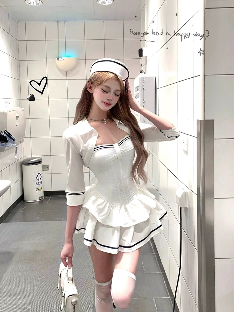 Комплект XZY: летний повседневный комплект из тюля с пышной юбкой на бретельках, с завышенной талией, для полных женщин, в стиле «сладко-пикантный»...
Комплект XZY: летний повседневный комплект из тюля с пышной юбкой на бретельках, с завышенной талией, для полных женщин, в стиле «сладко-пикантный»...