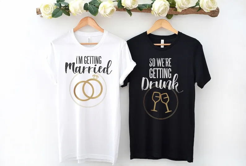 I'm Getting Married So We're Getting Drunk Bachelorette Party Wine Bachelorette T-Shirt, Bridal Party Group Bridesmaids Tees y2k
I'm Getting Married So We're Getting Drunk Bachelorette Party Wine Bachelorette T-Shirt, Bridal Party Group Bridesmaids Tees y2k