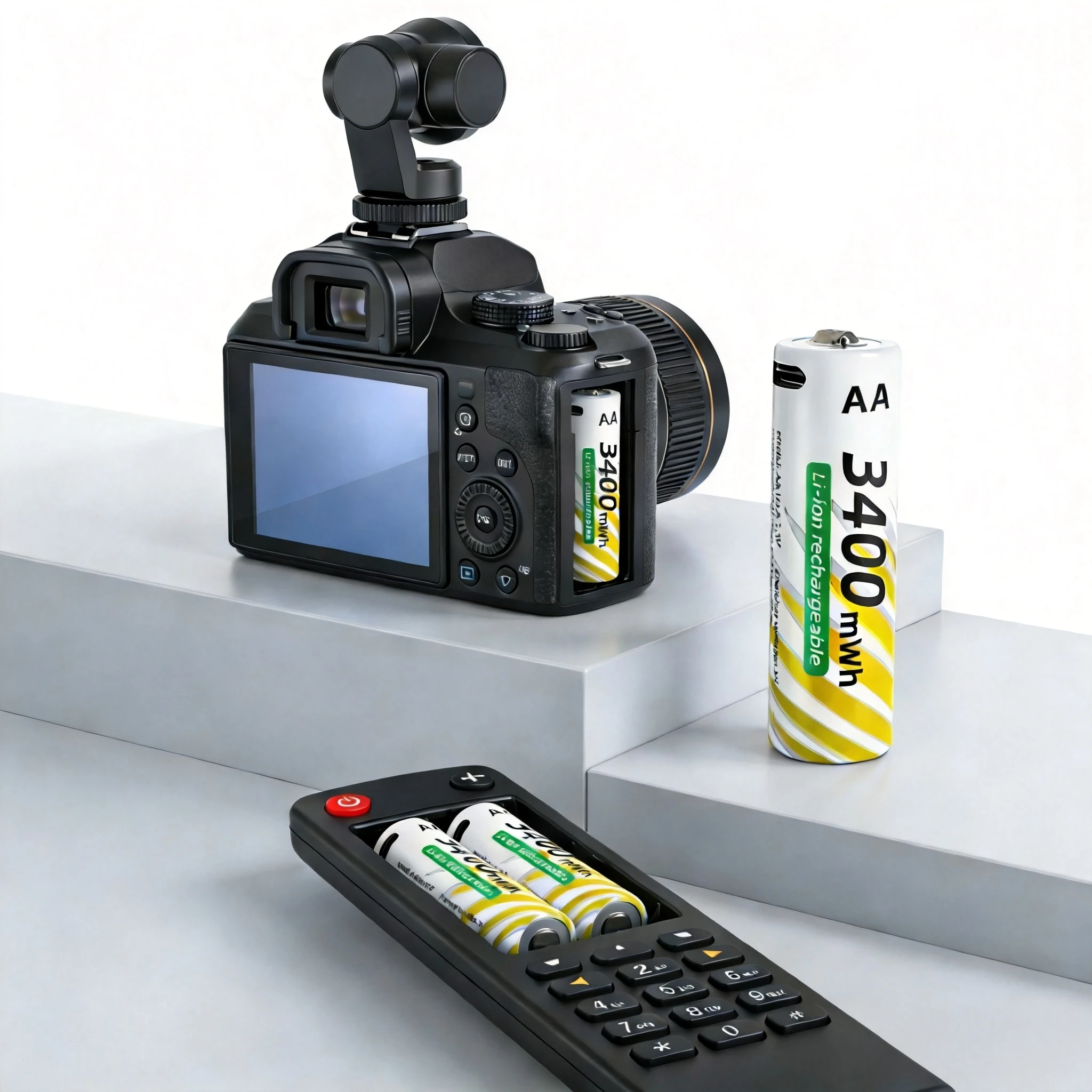 USB-C Fast Charge Lithium-ion AA and AAA Rechargeable Batteries, 3400mWh AA + 900mWh AAA Ideal for Daily Electronics & Toys
USB-C Fast Charge Lithium-ion AA and AAA Rechargeable Batteries, 3400mWh AA + 900mWh AAA Ideal for Daily Electronics & Toys