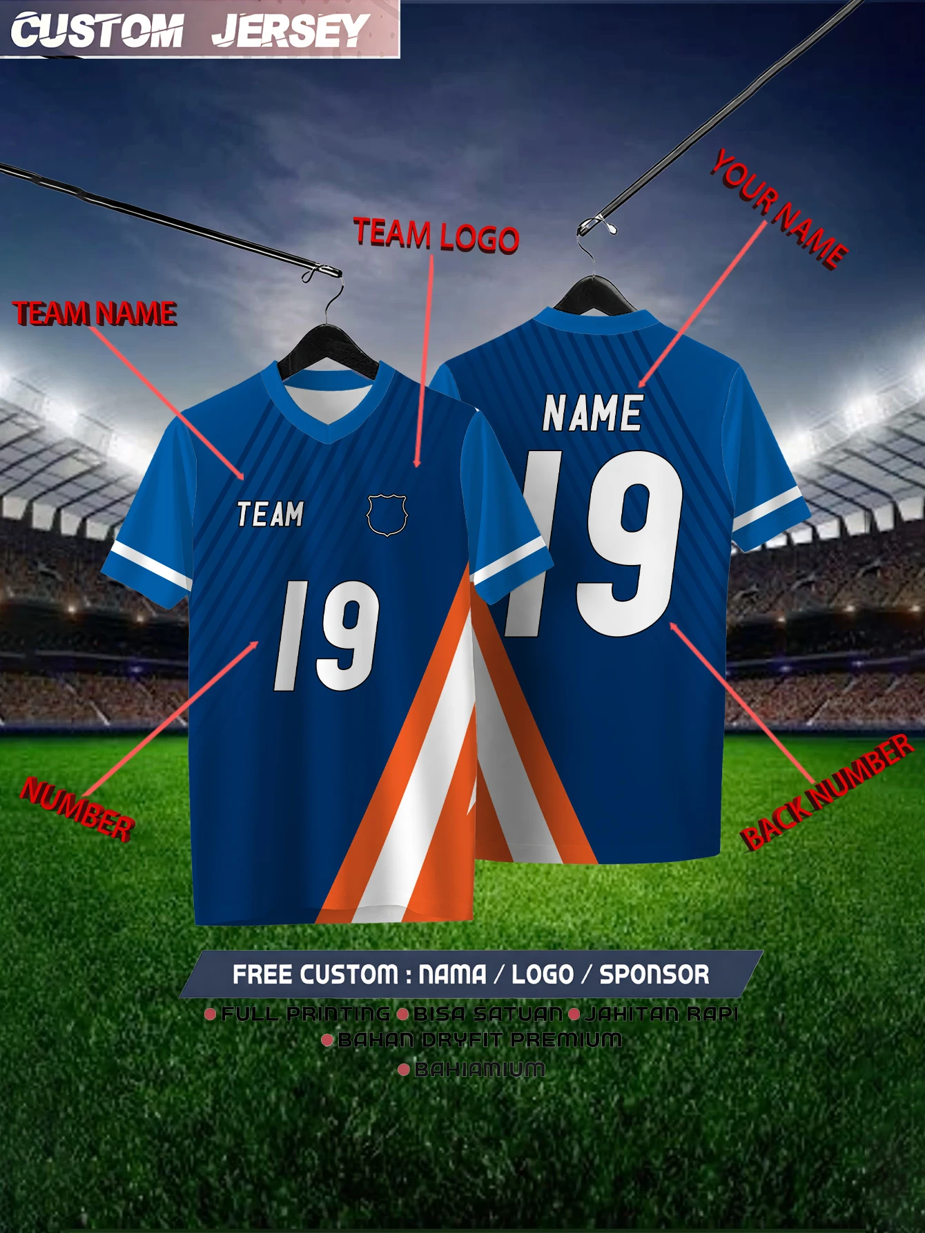 Customized Geometric Navy Blue Short Sleeved Shirt with Team Name, Emblem, Name and Number, Outdoor Sports Short Sleeved T-shirt
Customized Geometric Navy Blue Short Sleeved Shirt with Team Name, Emblem, Name and Number, Outdoor Sports Short Sleeved T-shirt