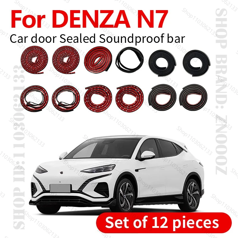 For 2023-2025 DENZA N7 Car Door Seal Strip Rubber Double Layer Sealing Protector Soundproof Dustproof Seal Strip 12PCS Set
For 2023-2025 DENZA N7 Car Door Seal Strip Rubber Double Layer Sealing Protector Soundproof Dustproof Seal Strip 12PCS Set