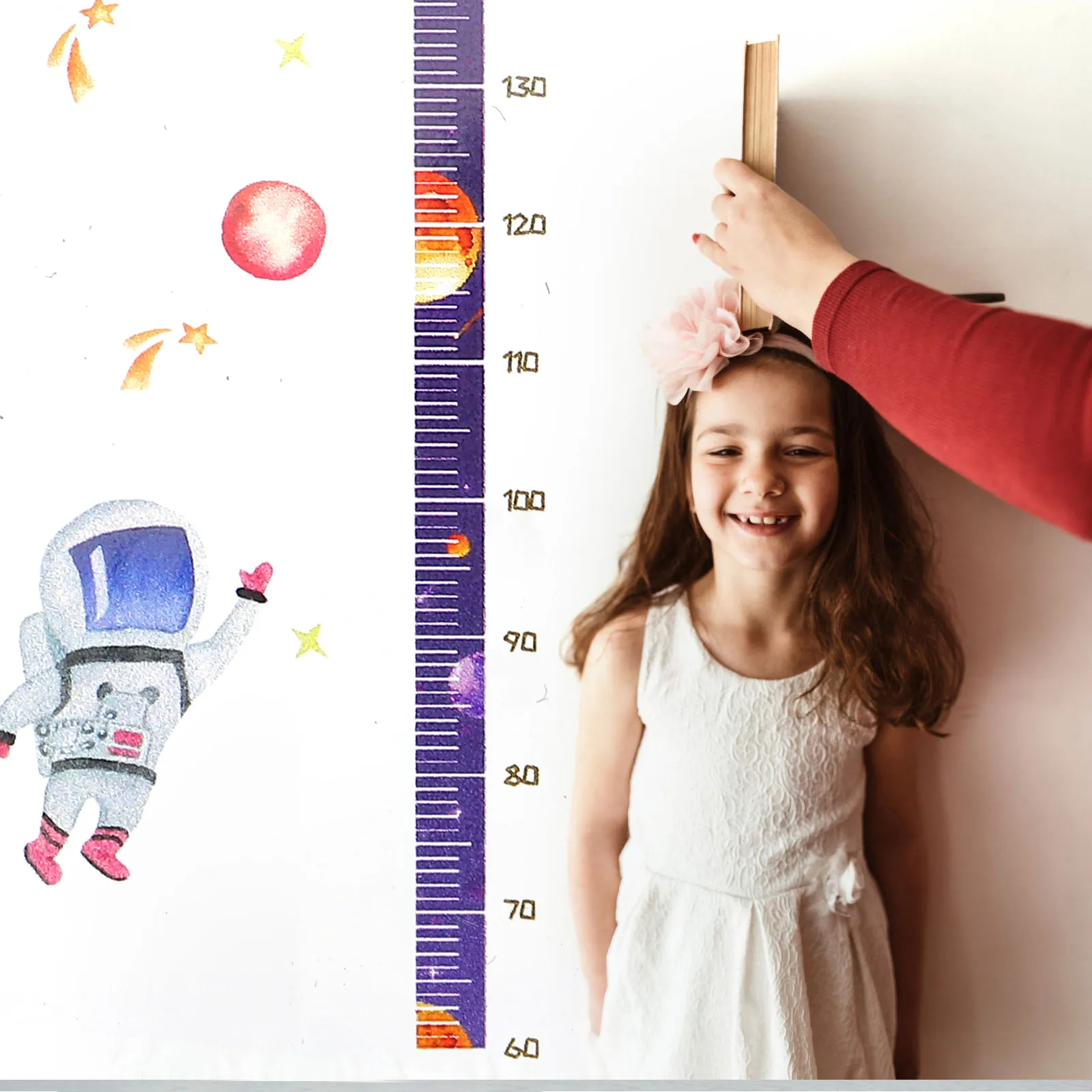 PVC Height Chart Wall Sticker for Kids Room Growth Measurement Durable Astronaut Design Kindergarten Decor Fine Quality
PVC Height Chart Wall Sticker for Kids Room Growth Measurement Durable Astronaut Design Kindergarten Decor Fine Quality