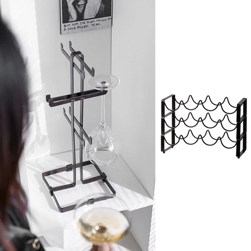 Iron Red Simple Wine Rack - Home Bar Display Shelf Wine Bottle Storage Cabinet Organization Holder Stand for Cellar Or Kitchen
Iron Red Simple Wine Rack - Home Bar Display Shelf Wine Bottle Storage Cabinet Organization Holder Stand for Cellar Or Kitchen