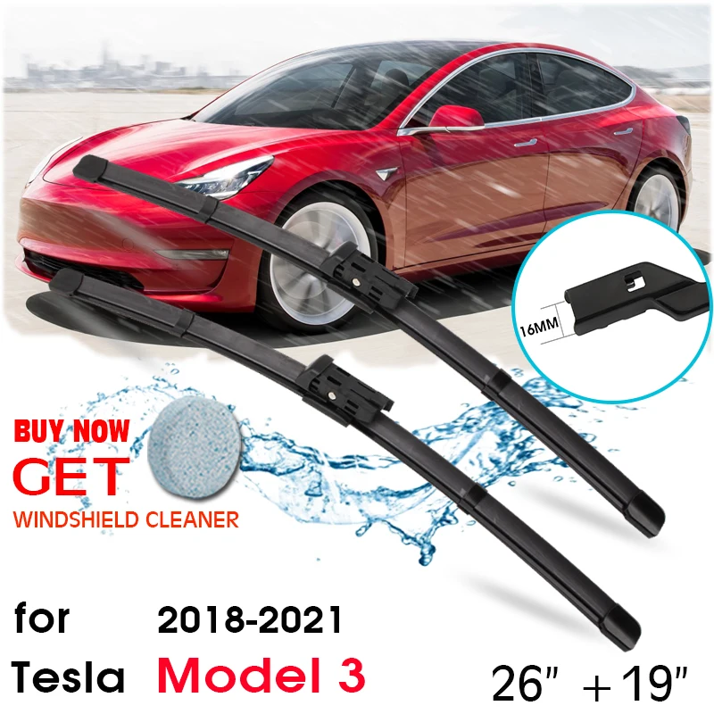 Car Wiper Blade For Tesla Model 3 26"+19" 2018-2021 Front Window Windscreen Windshield Wiper Blades Push Button Auto Accessories
Car Wiper Blade For Tesla Model 3 26"+19" 2018-2021 Front Window Windscreen Windshield Wiper Blades Push Button Auto Accessories
