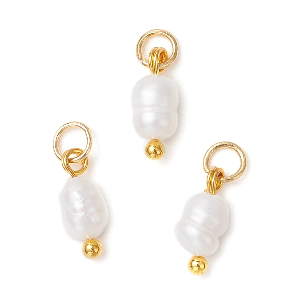 10pcs Natural Cultured Freshwater Pearl Charms White Potato Shape for DIY Bracelet Necklace Earrings Craft Decor
10pcs Natural Cultured Freshwater Pearl Charms White Potato Shape for DIY Bracelet Necklace Earrings Craft Decor