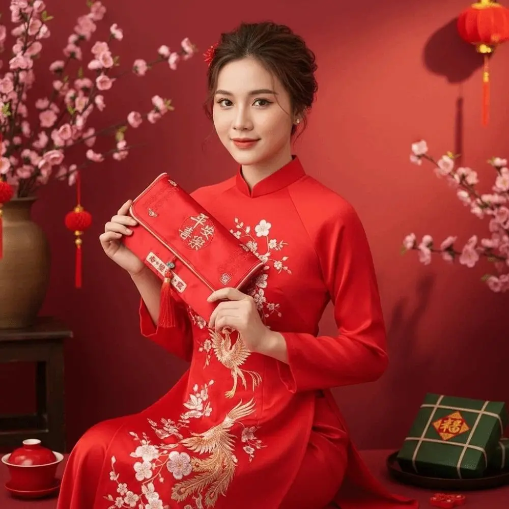 Traditional Chinese New Year Red Wallet Magnetic Snap Polyester Children's Money Bag Bonus Blessing Lucky Money Packet Wedding
Traditional Chinese New Year Red Wallet Magnetic Snap Polyester Children's Money Bag Bonus Blessing Lucky Money Packet Wedding