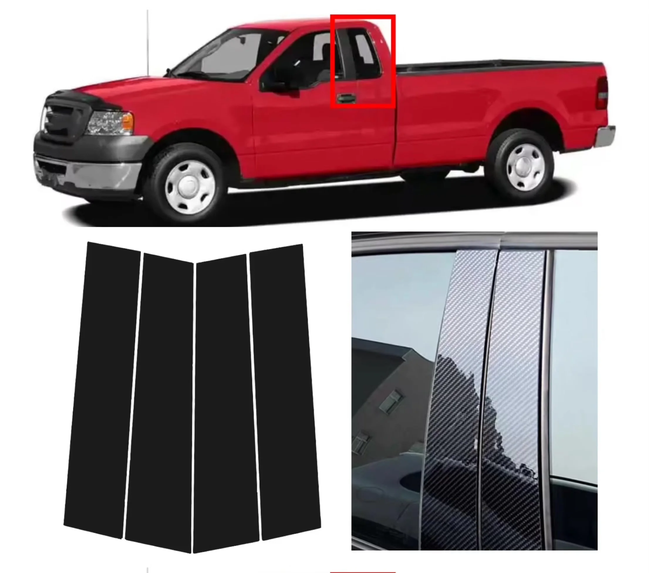 Glossy Black Pillar Posts Fit For Ford F150 2004-2014 2005 2006 2007 Silver Carbon Window Decor Door Side Mouliding Trim Cover
Glossy Black Pillar Posts Fit For Ford F150 2004-2014 2005 2006 2007 Silver Carbon Window Decor Door Side Mouliding Trim Cover