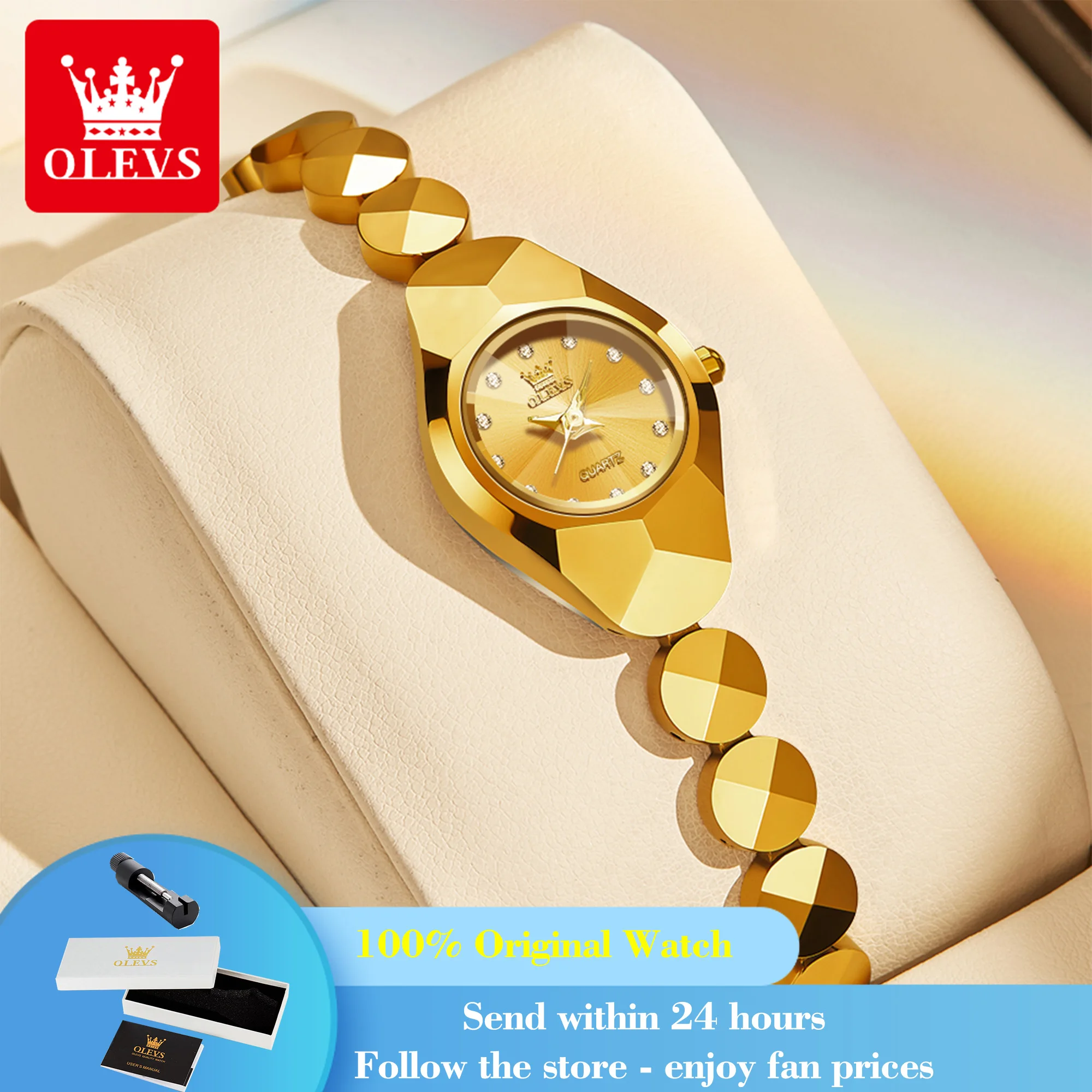 OLEVS 7007 Woman Quartz Watch Rhombus Mirror Luxury Tungsten Steel Strap Original Watch For Women Waterproof Fashion Wristwatch
OLEVS 7007 Woman Quartz Watch Rhombus Mirror Luxury Tungsten Steel Strap Original Watch For Women Waterproof Fashion Wristwatch